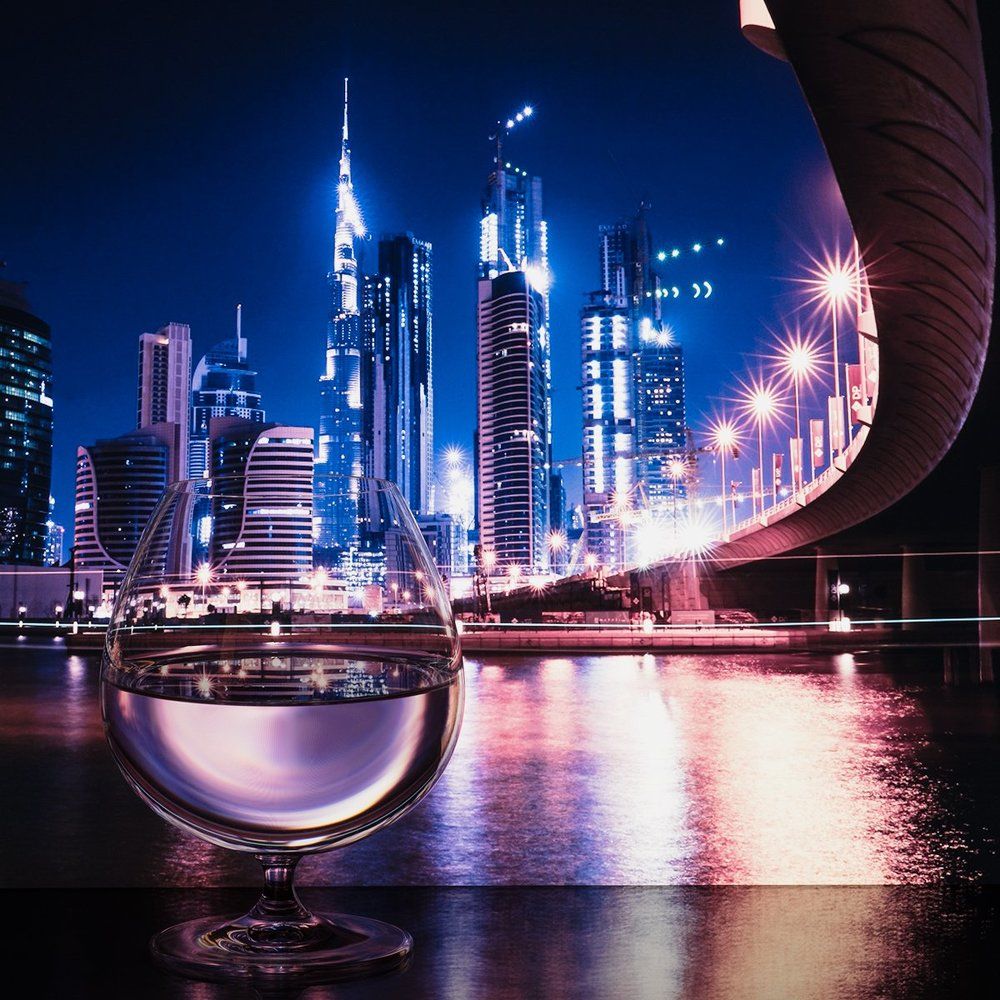 Бокал и мост