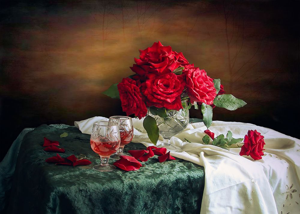 С красным...