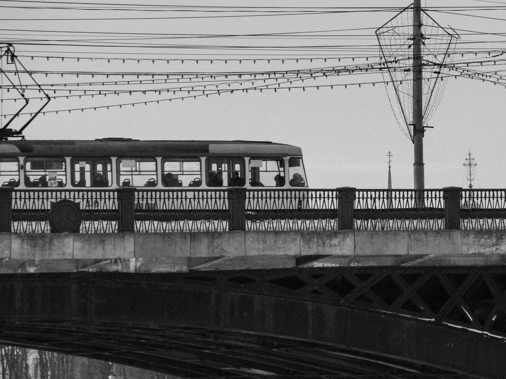 Старый трамвай.