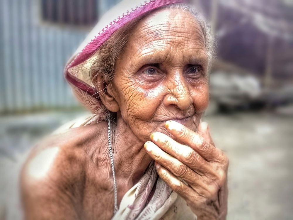 an 80+ years old lady - majeda bibi!