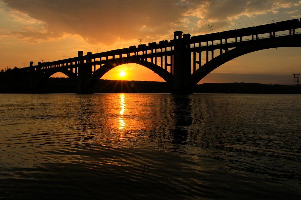 Мост Преображенского г. Запорожье