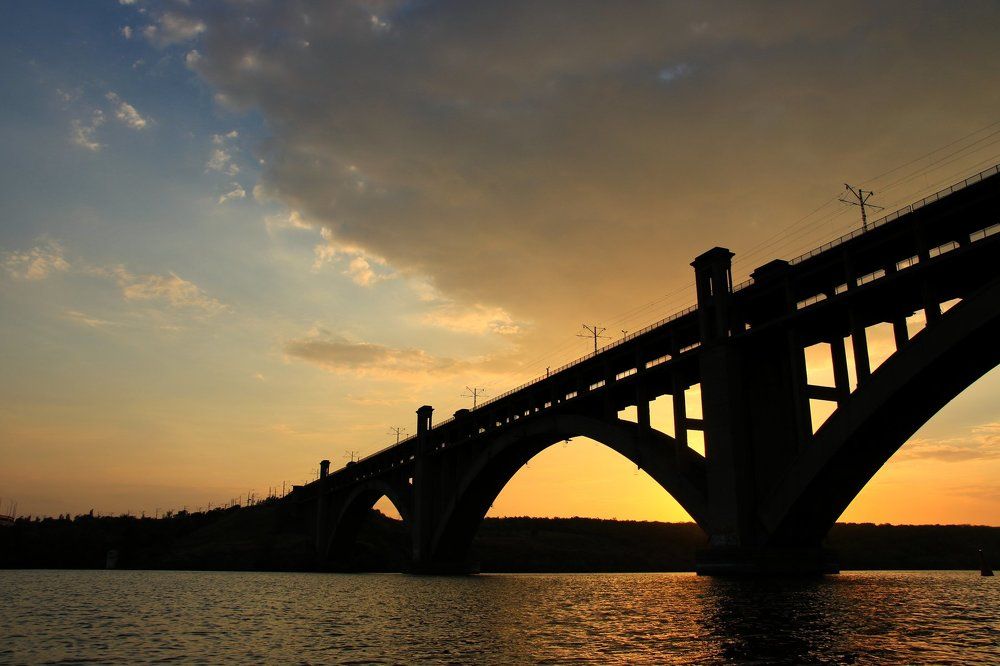 Мост Преображенского г. Запорожье