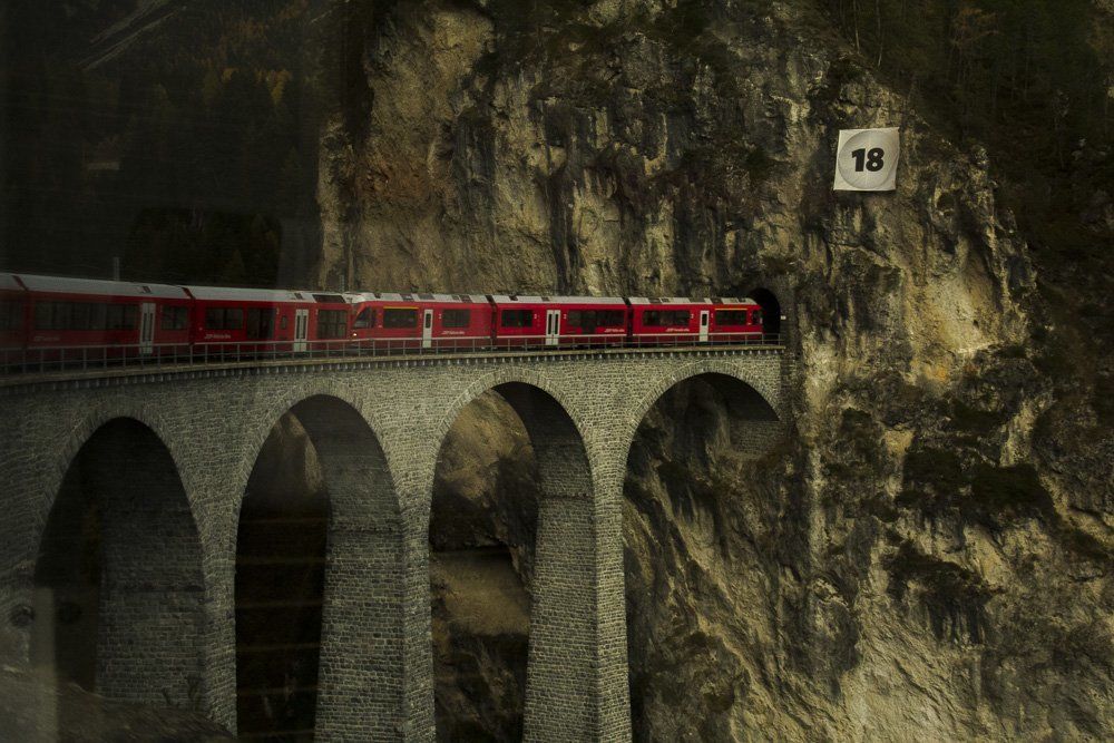 Trencito rojo de Bernina
