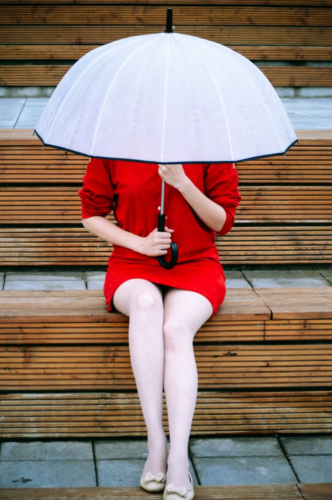 Дама в красном