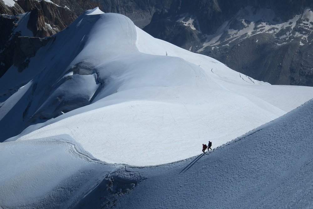 From the top of Aiguille du midi