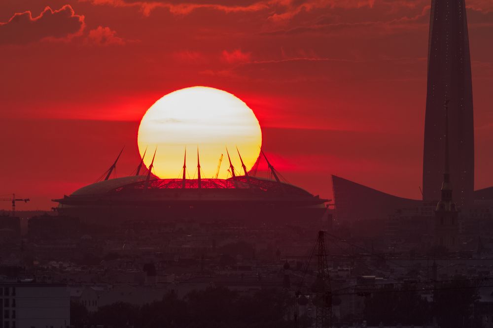 Закат в Санкт-Петербурге