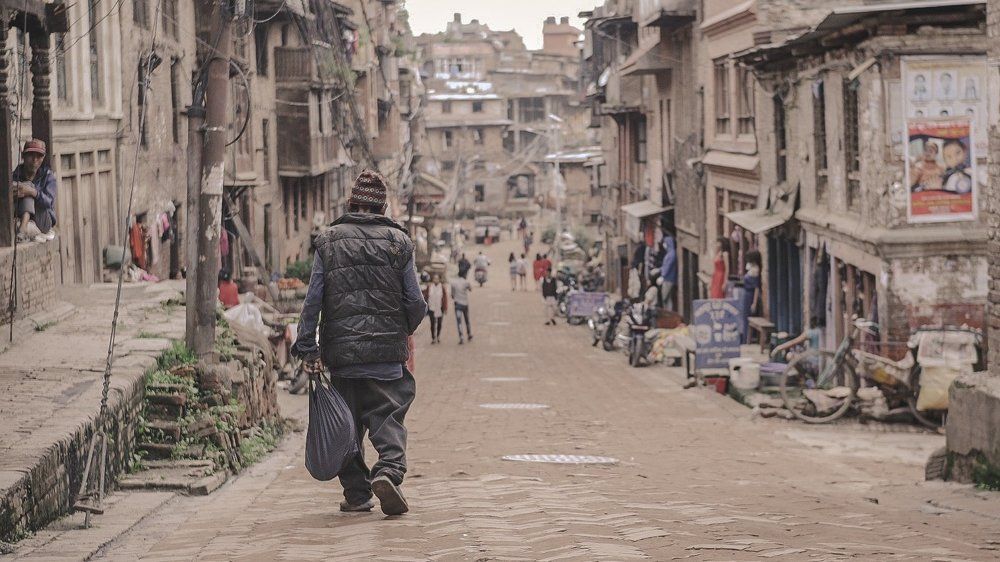 Man in the Alley of Bakthapur