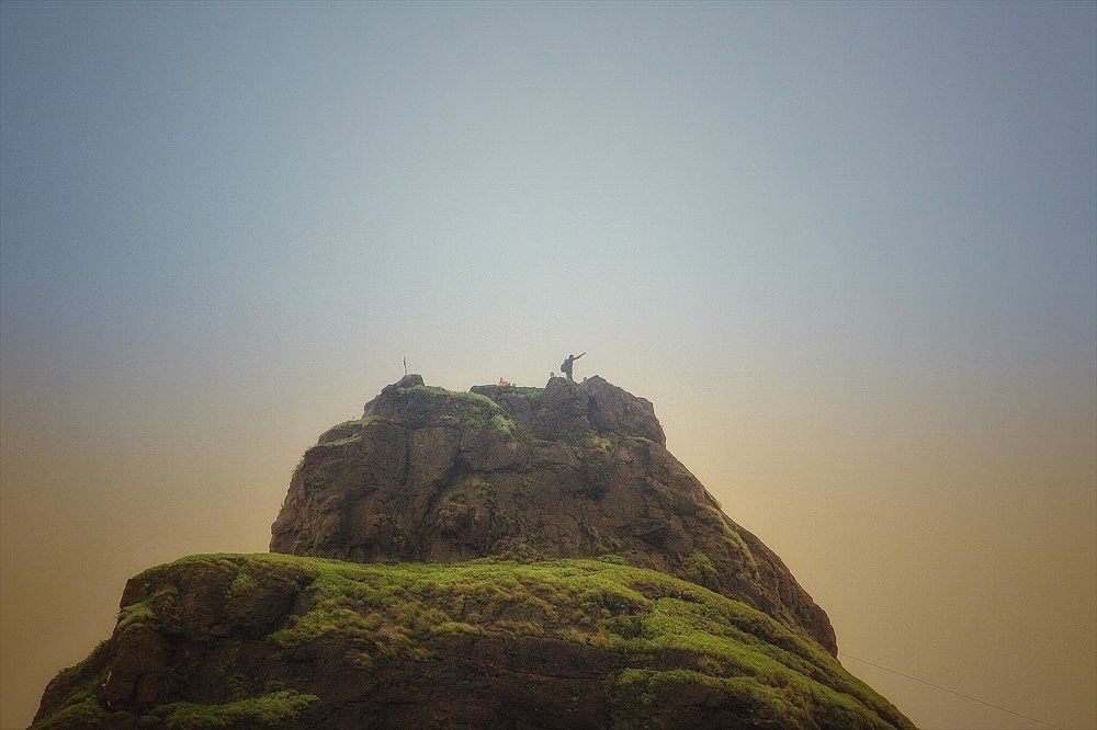 Man stood on Kalavantin Durg.