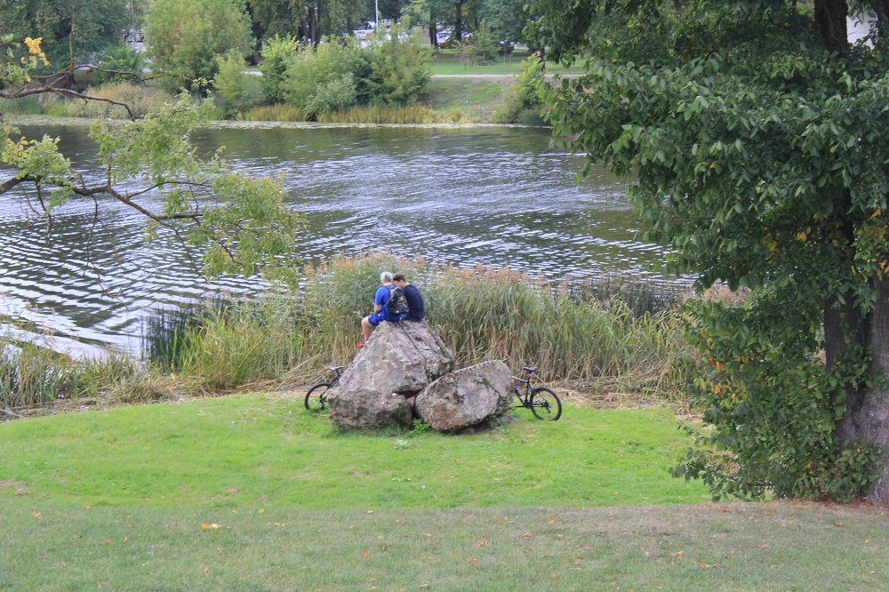 На природе с гаджетом...