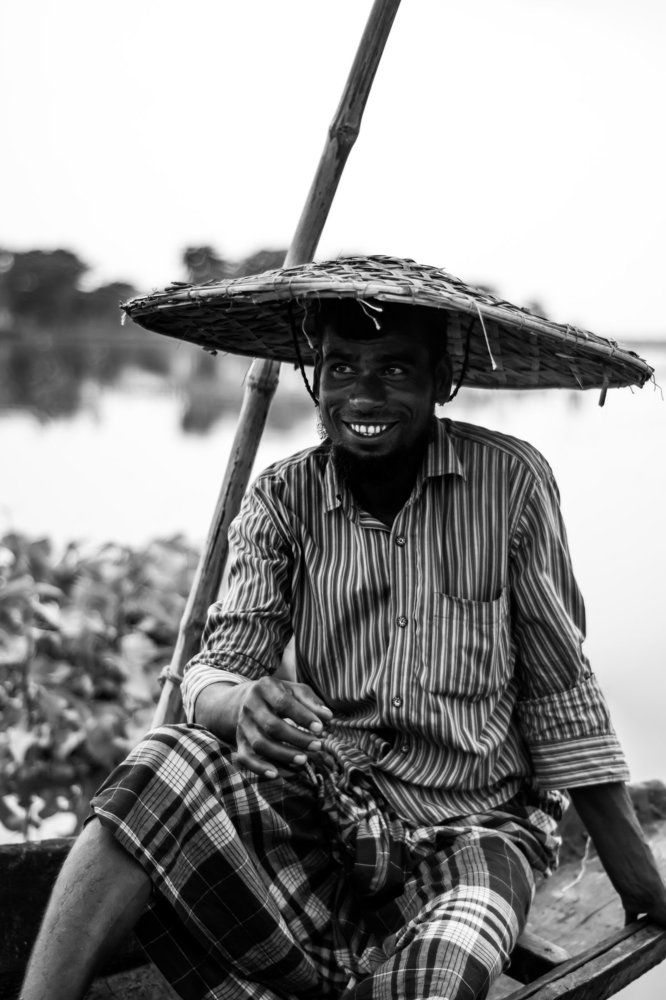 The nicest smile of a boat man