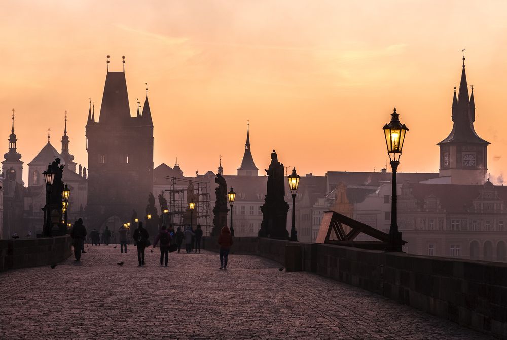 Praga, November early morning