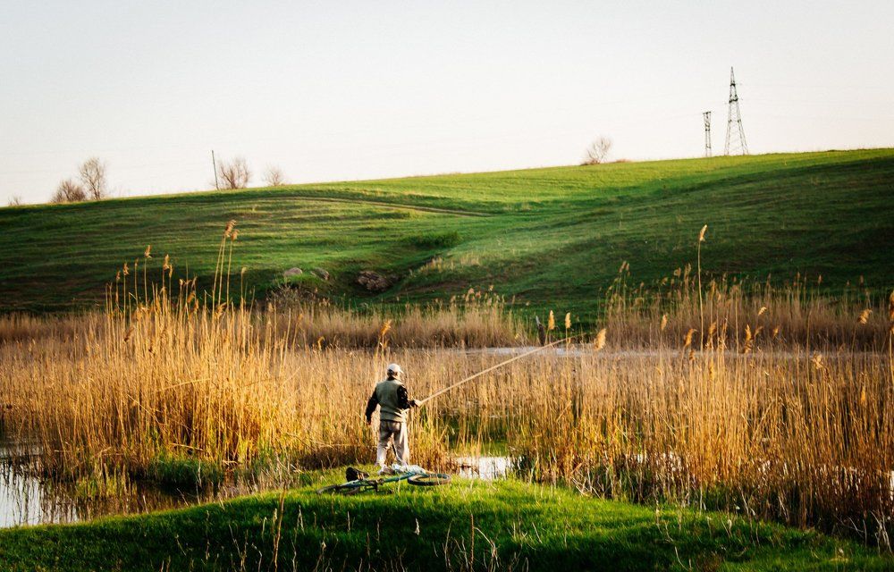 На рыбалке