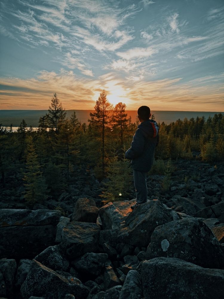 Закат в Якутии