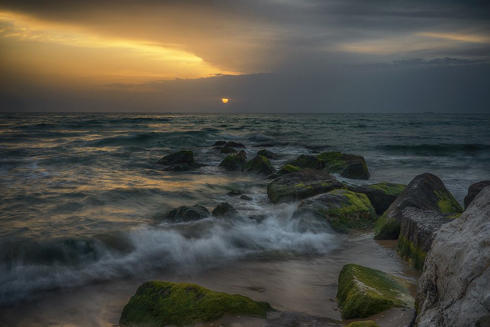Mediterranean Sea,Sunset