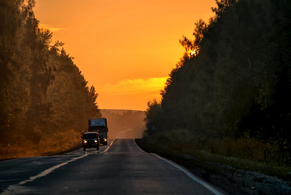 Утро на трассе