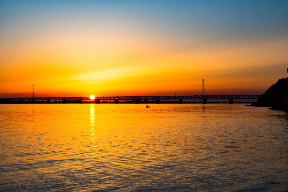 Мост через реку Амур в г. Хабаровске