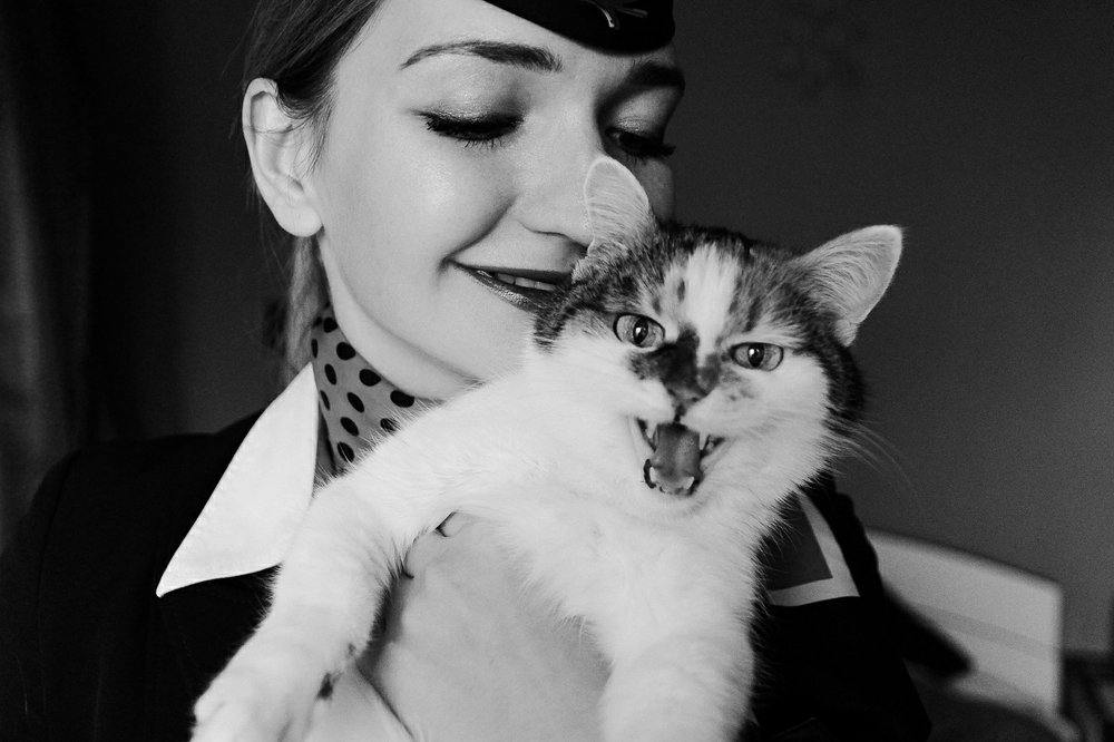 Ира и ее любимы кот