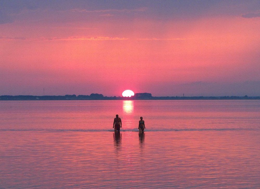 Закат на озере Свитязь