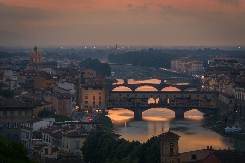 Florence in twilight