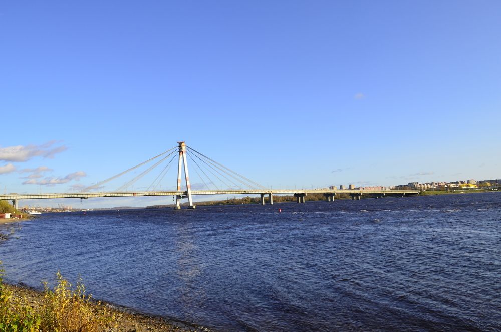 вантовый мост в г.Череповец.
