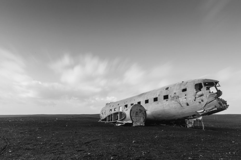 Plane Wreck at Black Sand Beach