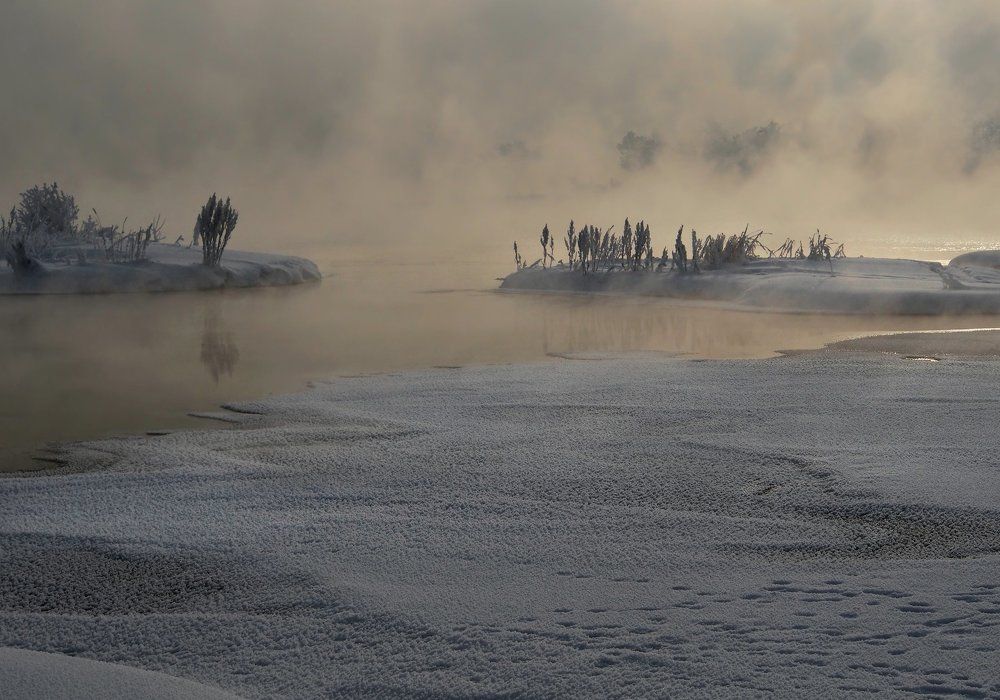 На берегу Ангары в  -30