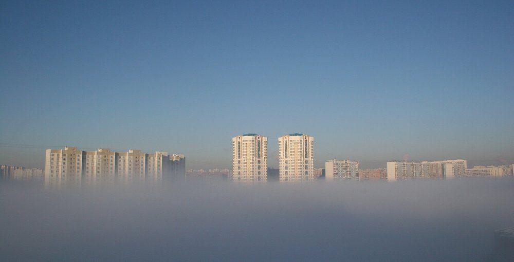 Туман в Братеево. Москва
