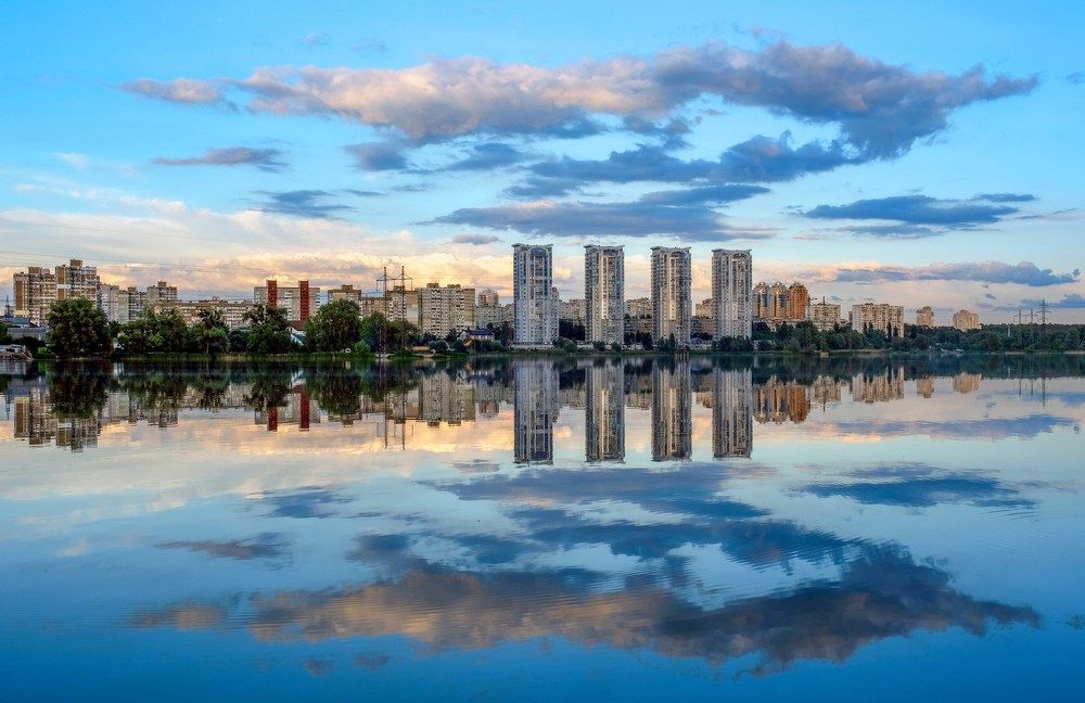 На городской околице.