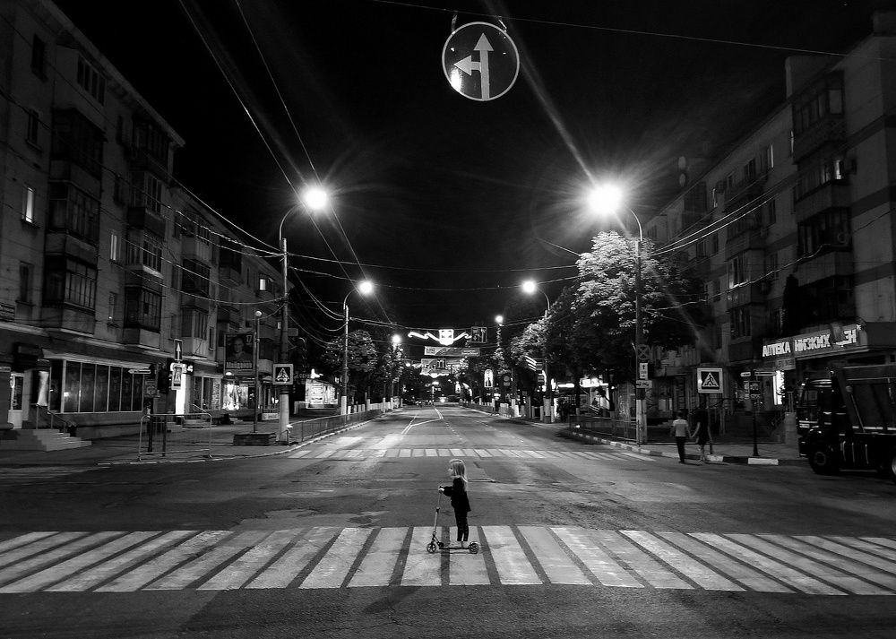 Ночной город.