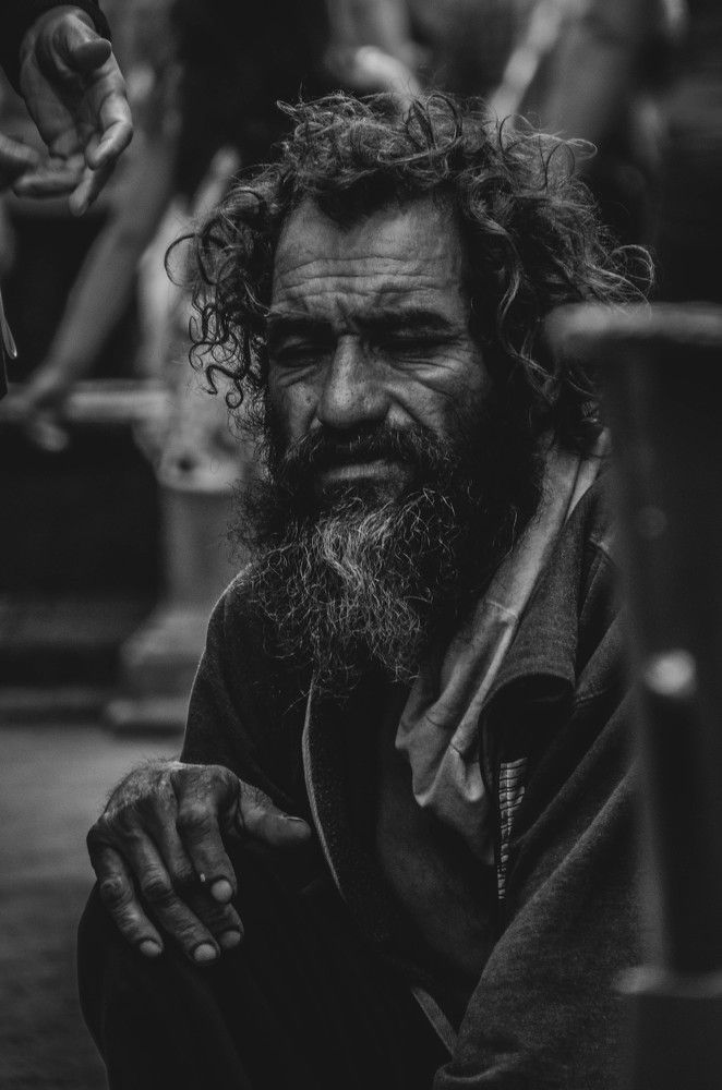 Hidden in the street.