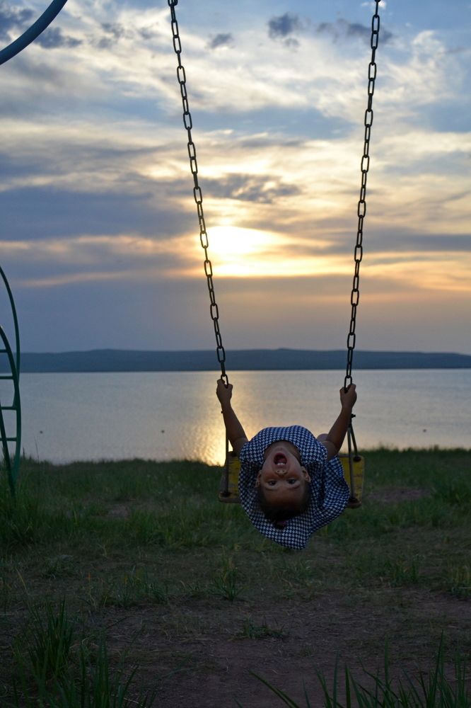 Вечер на берегу.