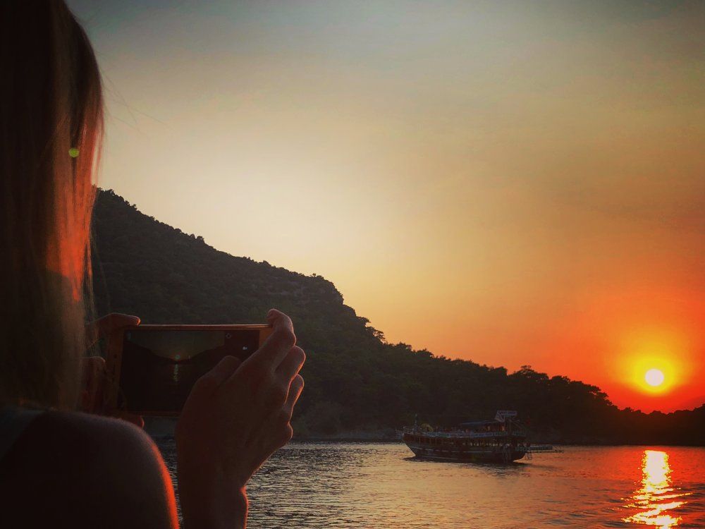 Съемка заката