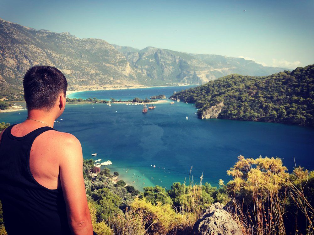 Вид на голубую лагуну.