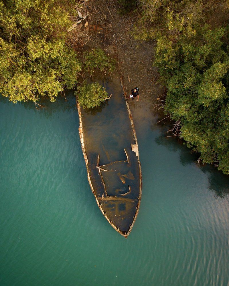 Drone selfie