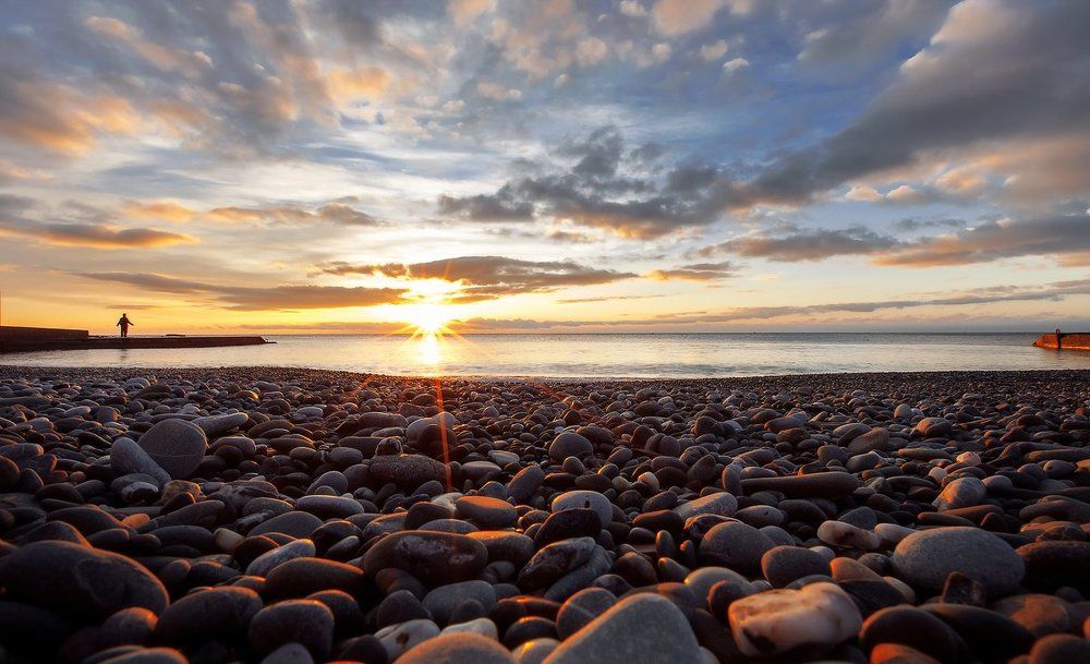 Зимнее утро на Черном море