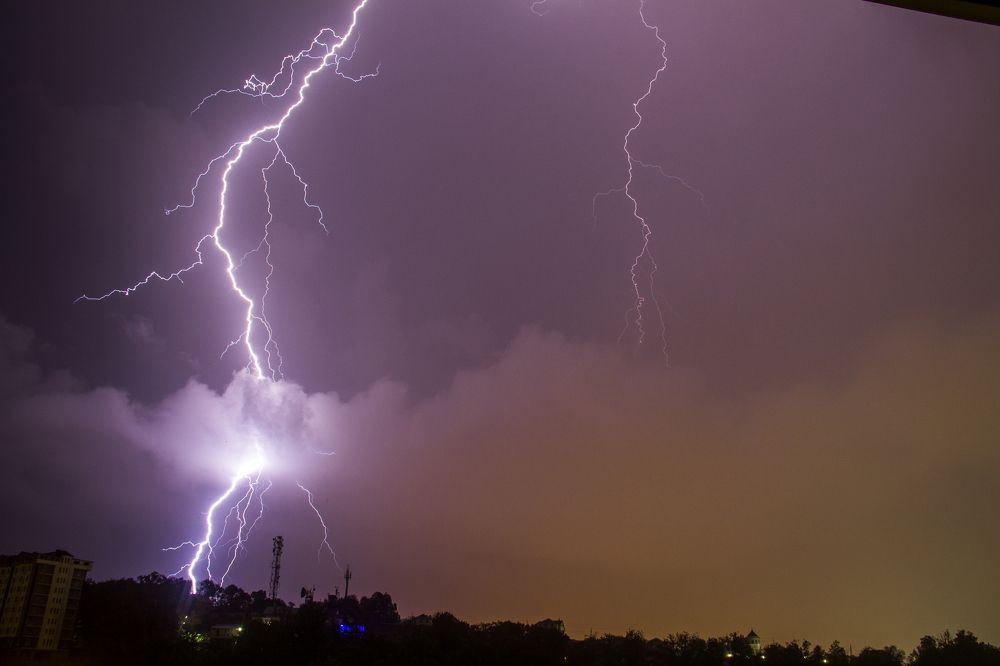 Осень. Гроза. Адлер