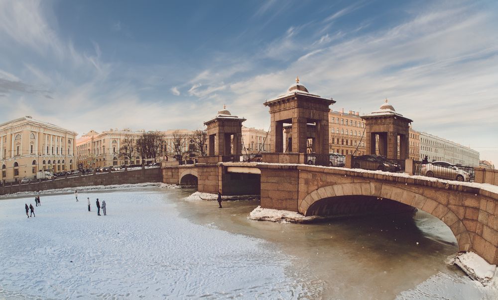 Санкт Петербург. Мост Ломоносова.