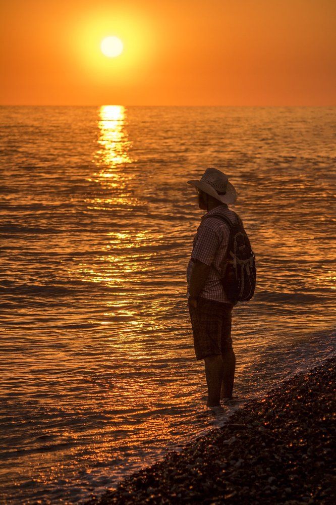 На закате ...
