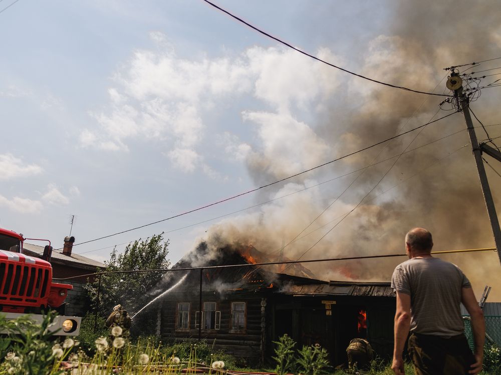 Пожар на Первой запрудной