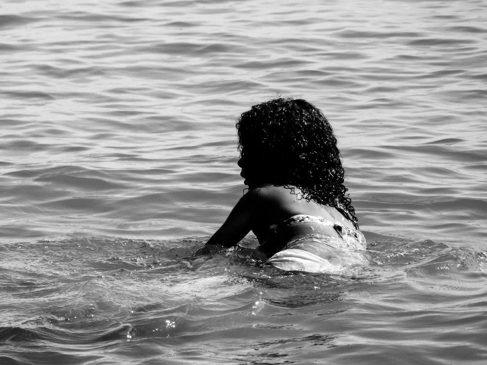 perdida en el mar