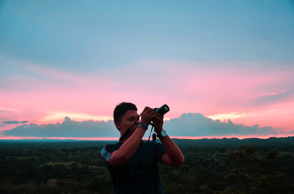 atardecer magenta