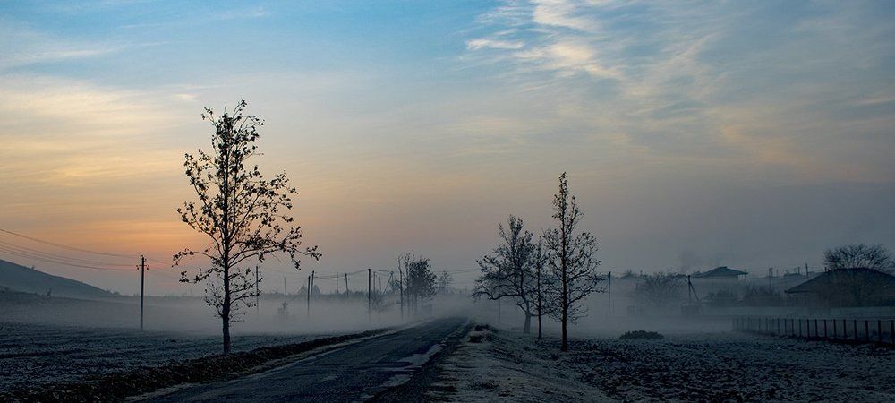 Туман на дороге