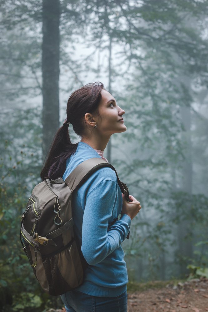 Вдыхая лесной туман