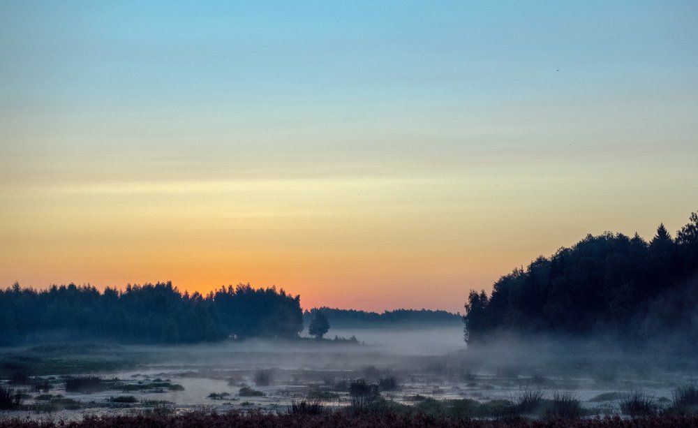 Август. Рассвет.