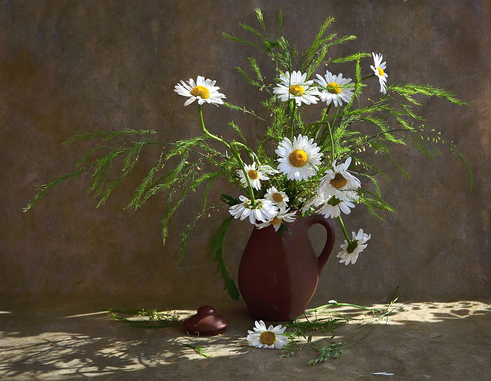 С ромашками.