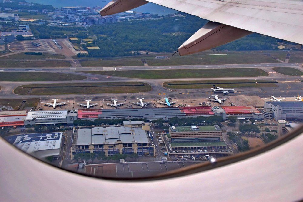 Аэропорт Сингапур. Взлёт.