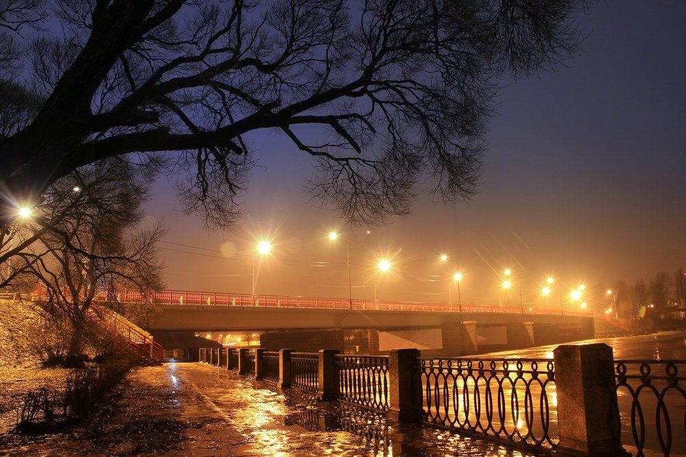 ночной туман...