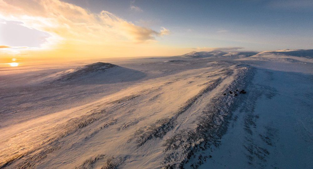 Закат на острове Врангеля