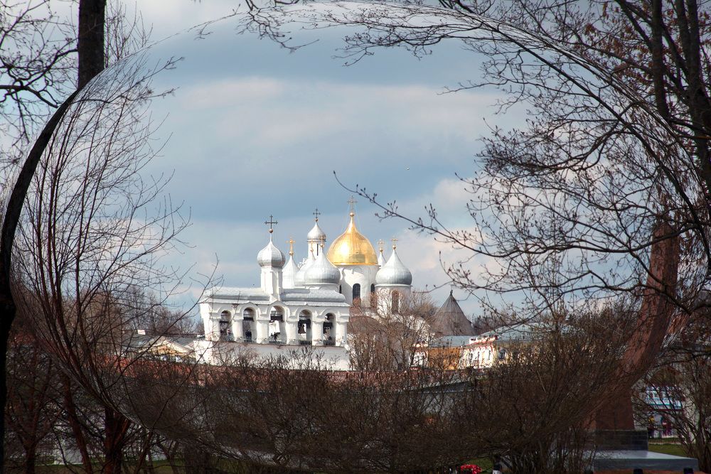 Пристально вглядываясь... Собор Святой Софии. Великий Новгород.