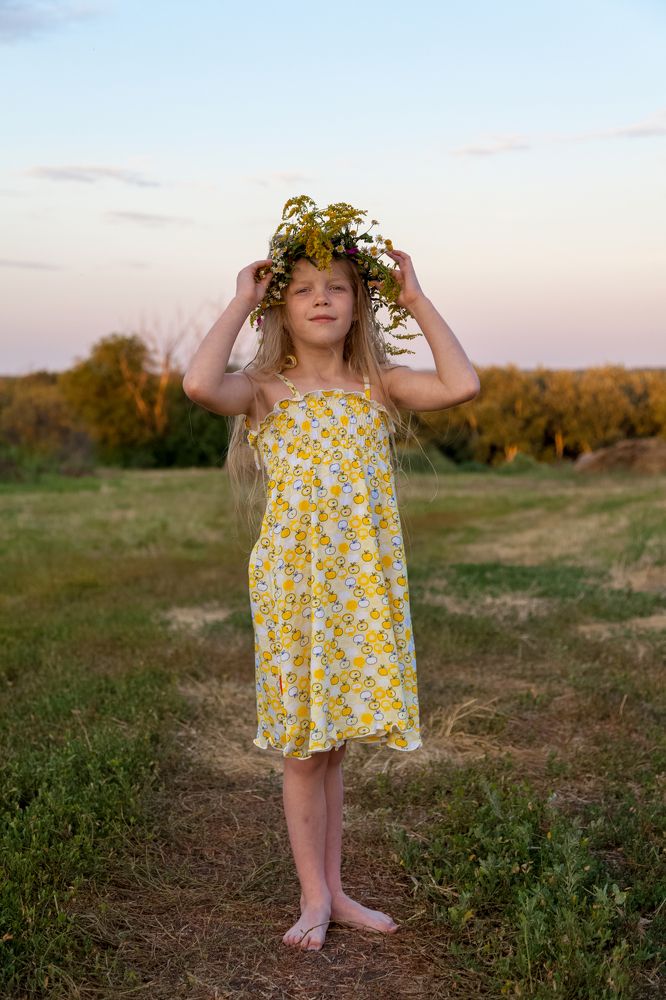 девочка лето